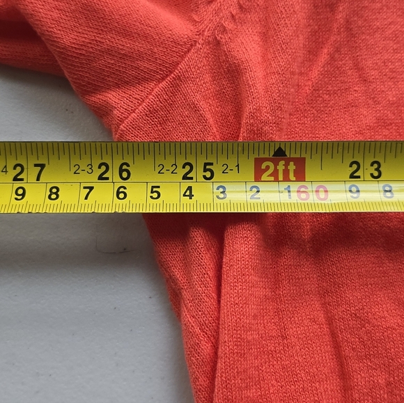 Lane Bryant Peachy Orange Button Up Cardigan 26/28 - Picture 5 of 7